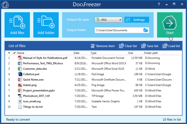 DocuFreezer 3.0 (ДокуФризер 3.0) - бесплатный конвертер PDF и программа для распознавания текста